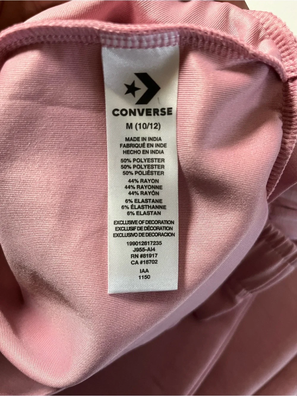 Converse Pink All Star Kids Pajama Set - Light Pink Two-Piece
